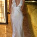 ZARA  maxi dress formal gown pearl satin effect halter evening wedding bodycon Photo 0