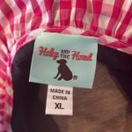 Haley and the Hound navy cashmere pink plaid v neck detail tunic style dress Blue Size XL Photo 7