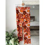 ZARA  Floral Print Pull On Slim Flare Pants Photo 1
