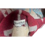 Vintage North Style Aztec Southwestern Wool Blend Multicolored Jacket size Large Red Photo 12