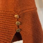 Michael Kors Size S Burnt Orange Turtleneck Sweater Wool Alpaca Blend Knit Luxe Photo 8