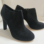 ALDO Black Suede 4" Heel Ankle Boots Sz 9 Photo 0