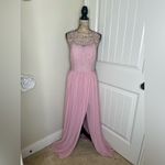 City Triangles NTM: David’s Bridal Blush Pink A-Line Gown with Gemstones Sz 17 Photo 1