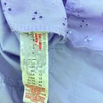 Boohoo  Lilac Embroidered Ruffle Tiered Babydoll Mini Dress Sz 12 Photo 10