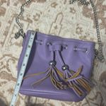 Charming Charlie Lavender Satchel Bag with Tassels Photo 7