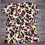 Elevenses  Anthropologie Dahlia Pressed Floral Blazer Vest Buttons Size 4 Small Photo 8