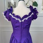 Vintage 80s Zum Zum Purple Little Bo Peep Prom Dress M 8 10 Purple Photo 5