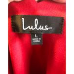 Lulus NWT  Tip the Scallops Red Scalloped Skater Dress size large Photo 11