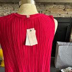 Philosophy  Red Sleeveless Pleated Top Photo 5