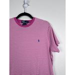 Ralph Lauren Polo  Women's Short Sleeve Striped Cotton Tee Sz XL‎ Pink Photo 2