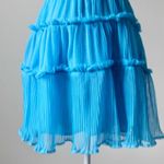 Vestique  Electric Blue Ruffle Mini Dress Medium Photo 6