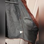 House of Harlow 1960 Rauched Vegan Leather Jacket Women's Medium Brown Gray Photo 4