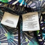 Evan Picone Dress Teal Green Purple Print Short Sleeve Faux Wrap Ruched Size 4 Photo 9