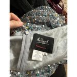 Mac Duggal  5213 Rainbow Multi Color Sequin V Neck Gown 12 NEW Photo 6