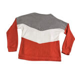 IFFEI Pocket waffle shirt 2 zipper pockets on chest gray/white/orange like new Gray Photo 1