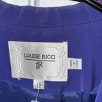 Elegant Long Sleeve Blue Dress Suit Purple Size 12 Photo 1