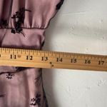 SheIn Whimsigoth Pink Floral Black Lace Trim Dress Spaghetti Strap Party Fairy Grunge Photo 2