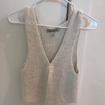Urban Outfitters Women's White and Cream Vest Photo 0