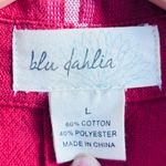 Blu Dahlia Button Front Dress Red orange white Striped in size L Size L Photo 3