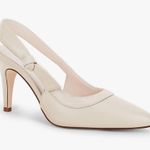 NEW Nude Pointed Toe High Heels Slingback Bowknot Formal Pumps Shoes 9 Photo 0