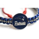 NFL  New England Patroits Blue/Red/Silver Cord Adjustable Like New Bracelet Photo 1