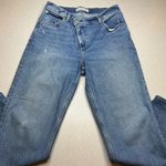 Abercrombie & Fitch A&F 90’s Straight Ultra High Rise 29 Short Criss Cross Medium‎ Distressed Wash Photo 3
