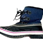 Skechers Cali Highlander Denim Waterproof Duck Boots Size 9 Photo 5