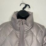 Athleta  Responsible Down Gray Jacket Pebble Puffer Quilted Coat Size Small Photo 3
