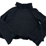 Michael Stars  Sweater Womens X Small Black‎ Reversible Raglan Sleeve Cowl Neck Photo 2