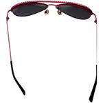 Stylish Pink Rhinestone Embellished Aviator Y2K Style Sunglasses Photo 4