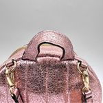 Victoria's Secret Victoria’s Secret Mini Backpack Metallic Pink Faux Leather Zip Backpack New Photo 8