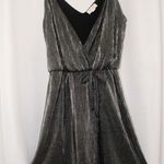 Ultra Flirt Shimmer Dress  Silver Spaghetti Strap Photo 0