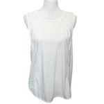 Lululemon  Sculpt Tank Women’s Size Large White Sleeveless Mesh Back Activewear Photo 4
