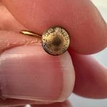 Vintage Black Hills Gold Pink Leaf Clip On Earring One Only No Pair 12K Photo 3