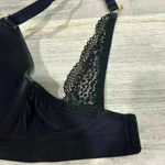 Lively Black Wired Bra Convertible Straps Elastic Band Lace Detailing Size 34DD Photo 5