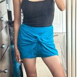 La Perla  100% silk blue twisted shorts/beach cover/italy40 Photo 2