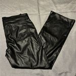 Gap  Black Faux Leather Pants Photo 1