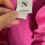 Natori  Pink Ruffle Satin Robe Small Photo 1
