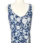 Tommy Bahama  M Asymmetrical Floral Midi Tank Dress‎ Stretch Handkerchief Beach Photo 3