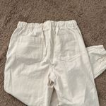 Cream denim joggers Size M Photo 4