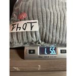 Jeanne pierre  Women Gray Off The Shoulder Cable Knit Shirt Sz Medium Casual Y2K Photo 7