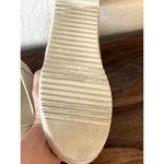 Toms  Shoes Womens 9.5 Alpargata Slip On Beige Linen Platform Espadrille Rope Tan Photo 4