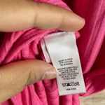 1. State  ribbed maxi pink dress ruched front slit side women plus Size 2X Photo 9