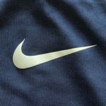 Nike Womens  PRO DRI-FIT Navy Blue Scoop Neck Crewneck Pullover Shirt Large #1401 Photo 3