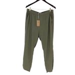 Marine layer  Womens‎ Elastic Waist Dolphin Hem Allison Pants Dusty Olive XL NWT Photo 1