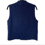 Woolrich Vtg Womens 100% Lambswool Bear Fish Embroidered Vest Sz Small Photo 1