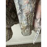 Lovestitch Boho Maxi Dress Small Snake Print Braided Strap Tie Back Rayon Flowy Gray Photo 9