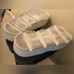 Madden Girl  women black leather platform wedge Negan sneakers US 7 Photo 3