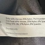 Eileen Fisher  Black Striped Square Neck Stretch Bodycon Straight Dress Women's 8 Photo 10