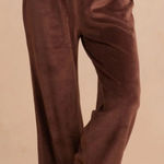 Summersalt Plush Velour Lounge Pants in Chocolate Brown Size Medium Photo 0